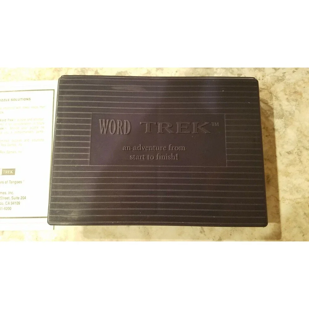 Word Trek Vintage Card Puzzle Game by Rex Games, Sealed Cards!